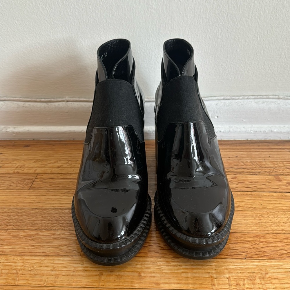 Robert Clergie Black Patent Leather Wanguy Boot